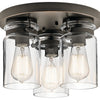 Kichler Three Light Flush Mount