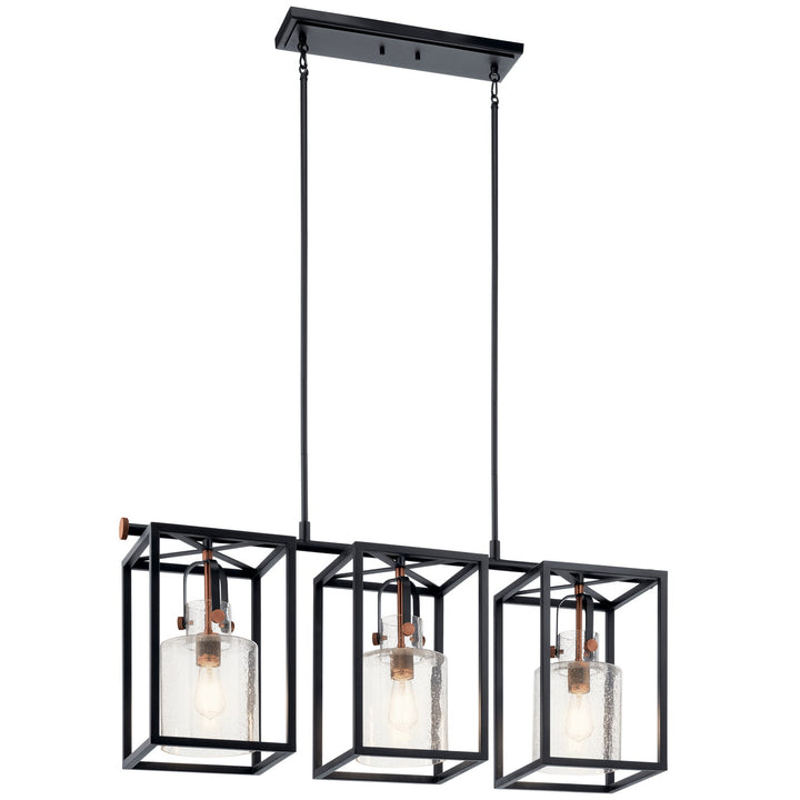 Kichler Three Light Linear Chandelier