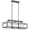 Kichler Three Light Outdoor Linear Chandelier