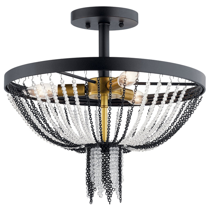 Kichler Three Light Semi Flush Mount