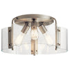 Kichler Three Light Semi Flush Mount