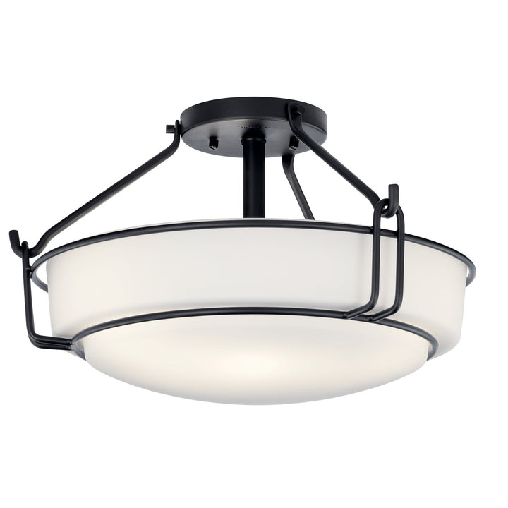 Kichler Three Light Semi Flush Mount