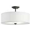 Kichler Three Light Semi Flush Mount