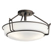 Kichler Three Light Semi Flush Mount