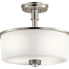 Kichler Three Light Semi Flush Mount