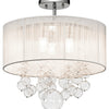Kichler Three Light Semi Flush Mount
