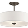 Kichler Three Light Semi Flush Mount