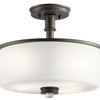 Kichler Three Light Semi Flush Mount