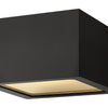 Kube LED Flush Mount in Satin Black