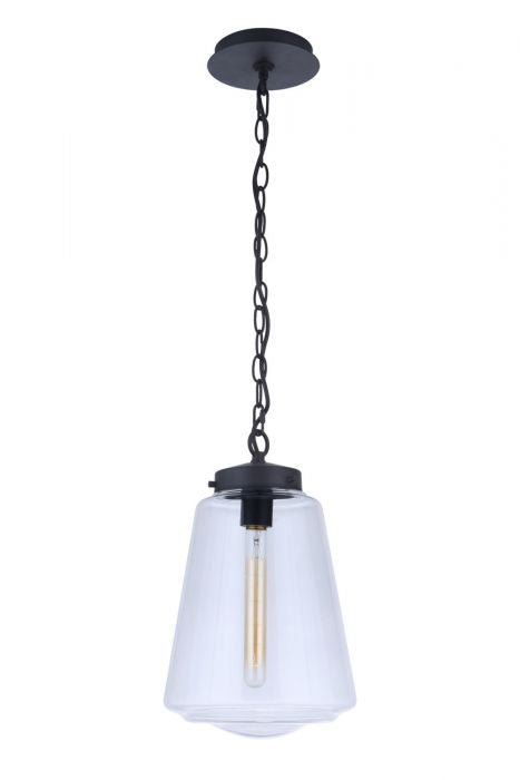 Laclede One Light Outdoor Pendant in Midnight