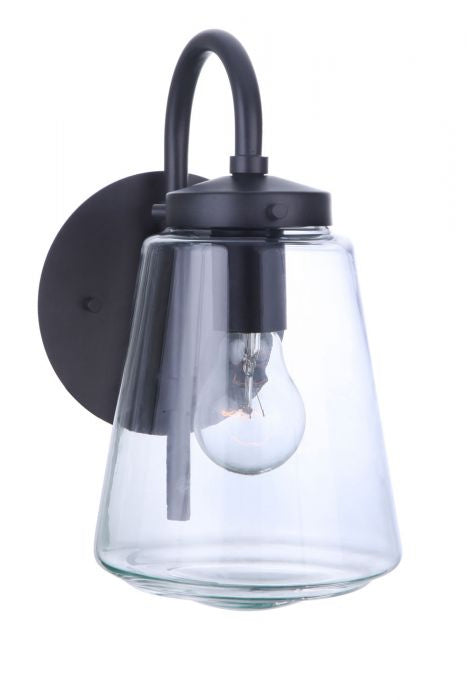 Laclede One Light Outdoor Wall Mount in Midnight