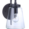 Laclede One Light Outdoor Wall Mount in Midnight