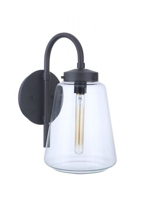 Laclede One Light Outdoor Wall Mount in Midnight