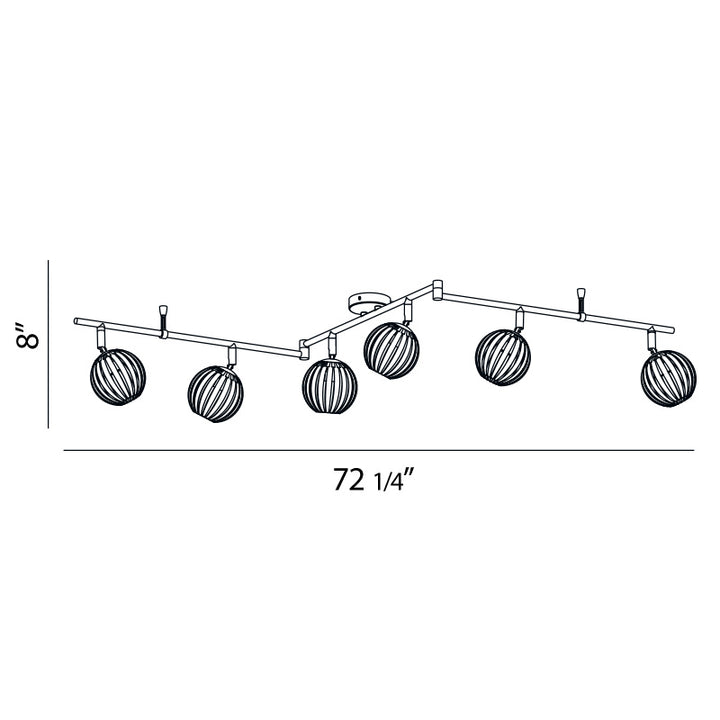 Eurofase Six Light FIXED TRACK & MONO-POINTS