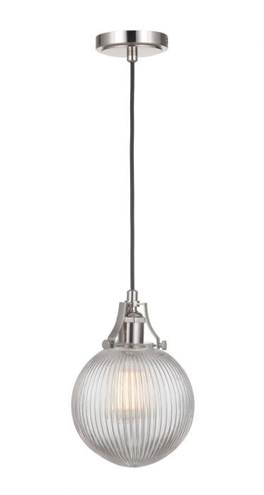 State House One Light Mini Pendant in Polished Nickel