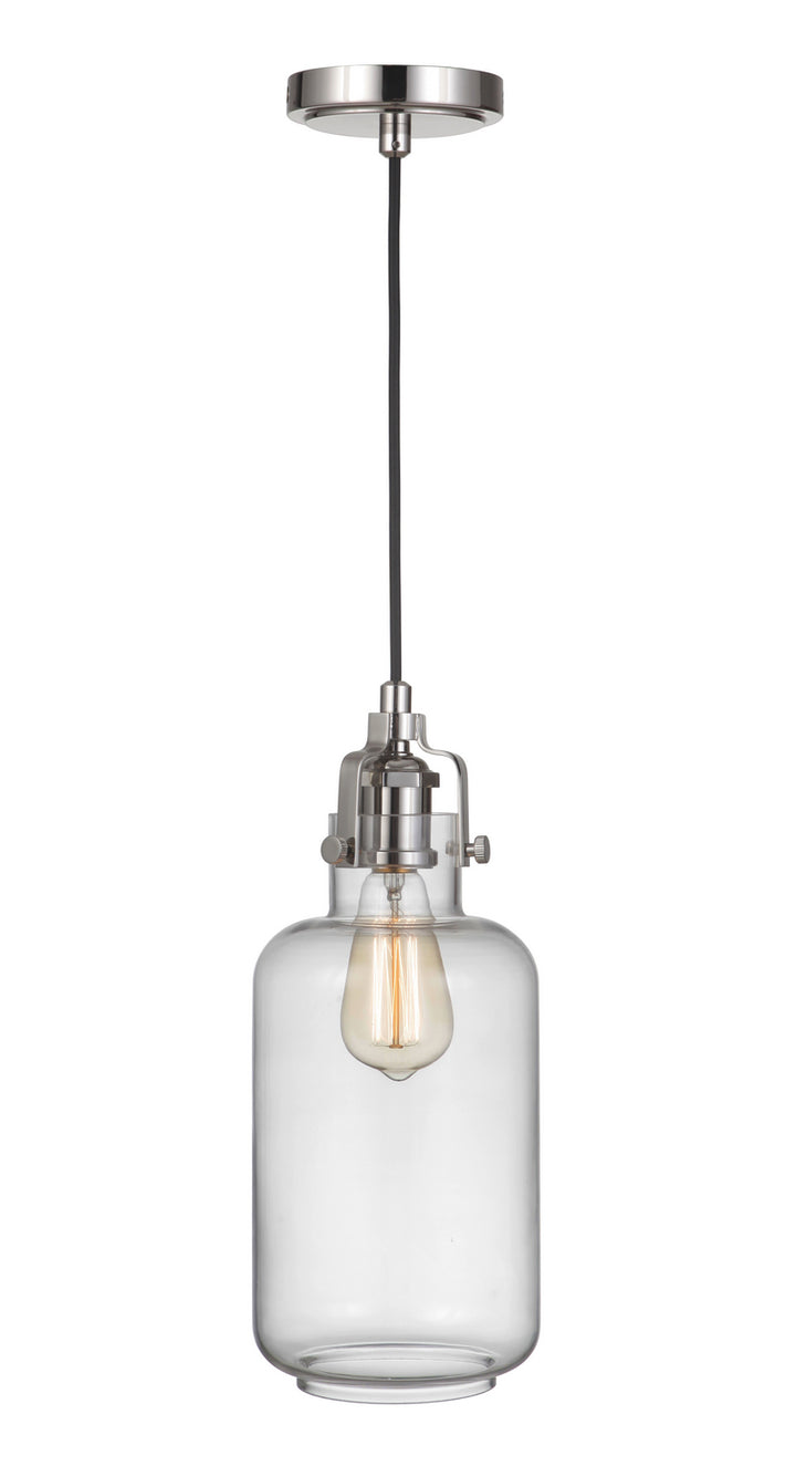 State House One Light Mini Pendant in Polished Nickel