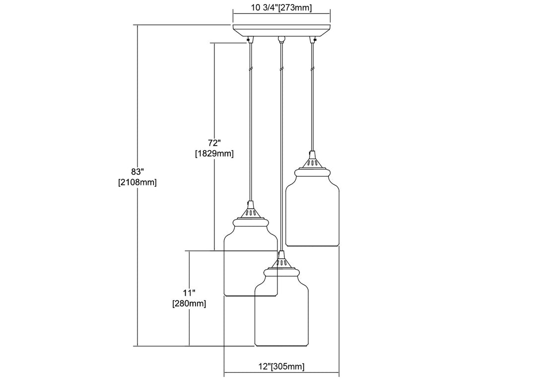 ELK Home Three Light Pendant