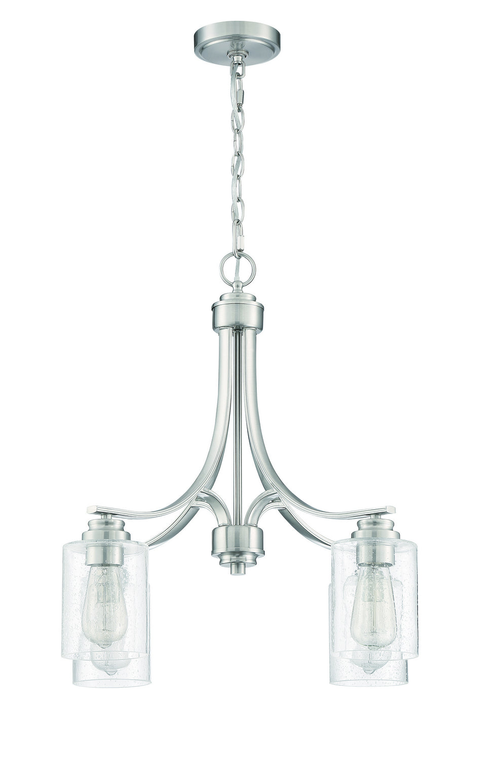 Bolden Four Light Chandelier in Brushed Polished Nickel