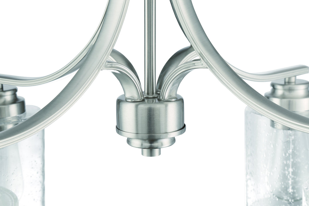 Bolden Four Light Chandelier in Brushed Polished Nickel