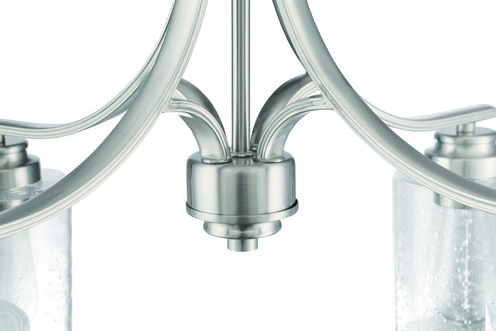 Bolden Four Light Chandelier in Brushed Polished Nickel