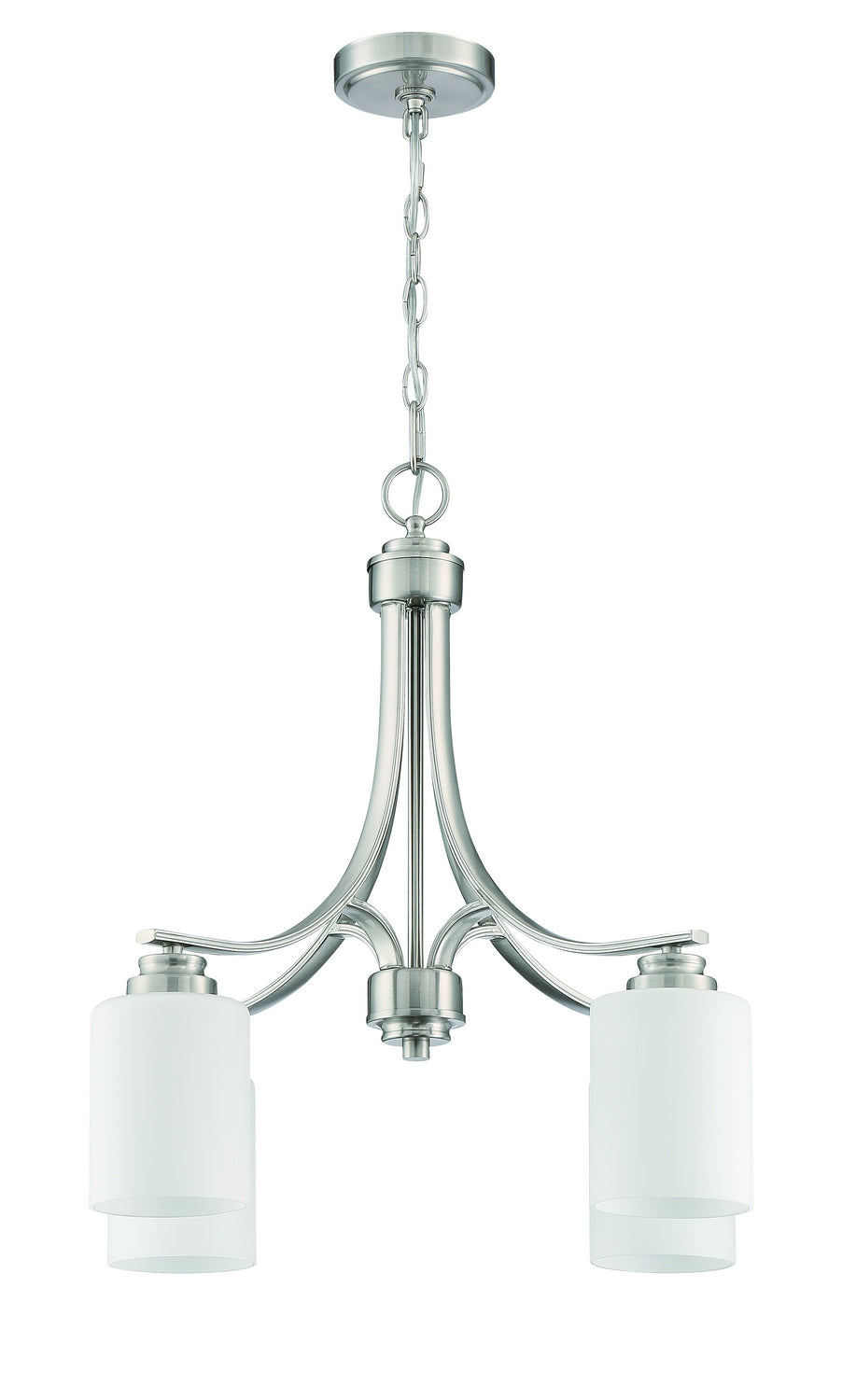 Bolden Four Light Chandelier in Brushed Polished Nickel