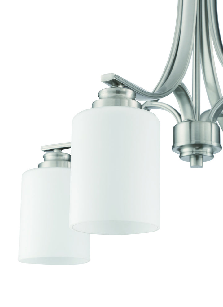 Bolden Four Light Chandelier in Brushed Polished Nickel