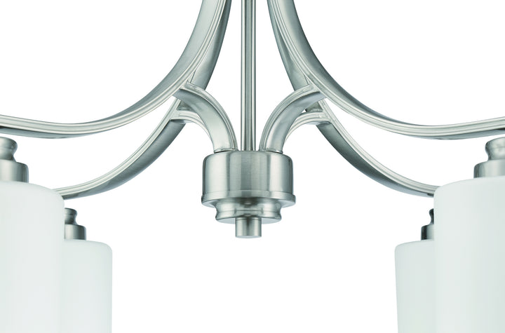 Bolden Four Light Chandelier in Brushed Polished Nickel