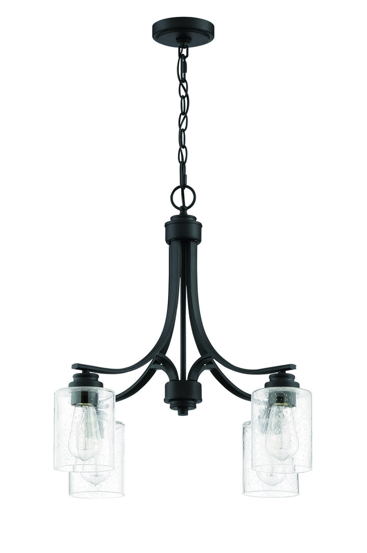 Bolden Four Light Chandelier in Flat Black