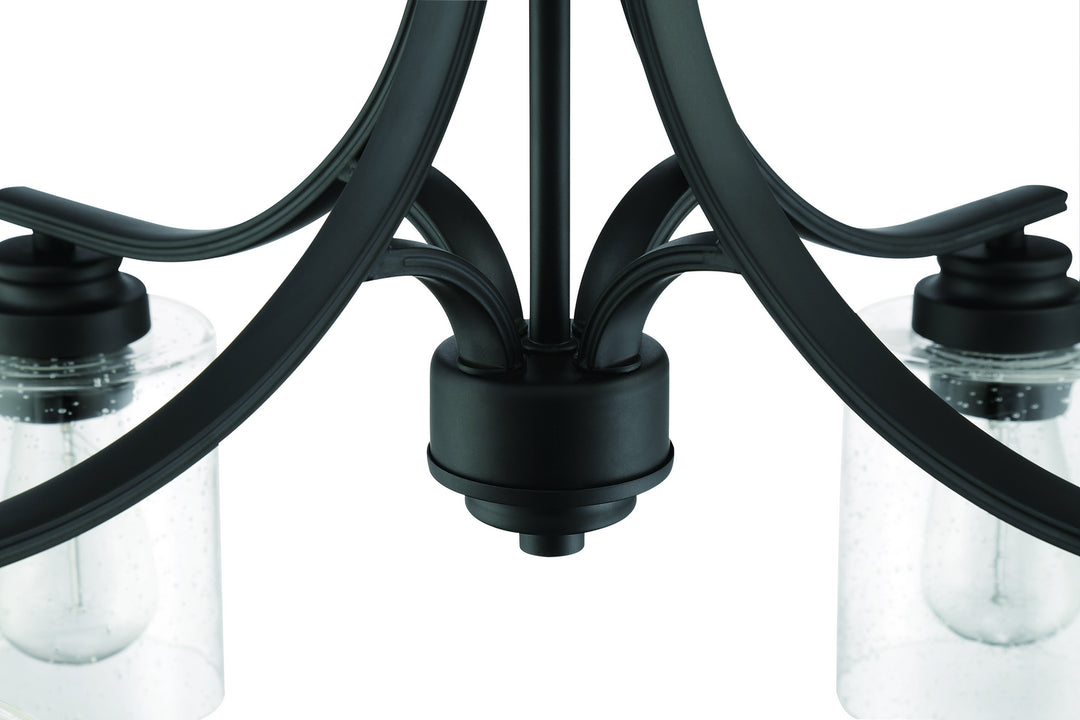 Bolden Four Light Chandelier in Flat Black