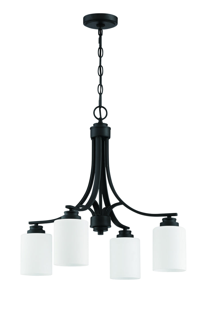 Bolden Four Light Chandelier in Flat Black