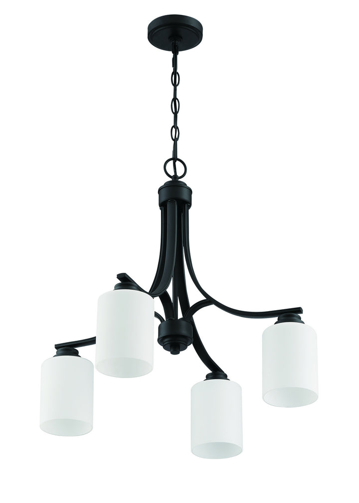 Bolden Four Light Chandelier in Flat Black