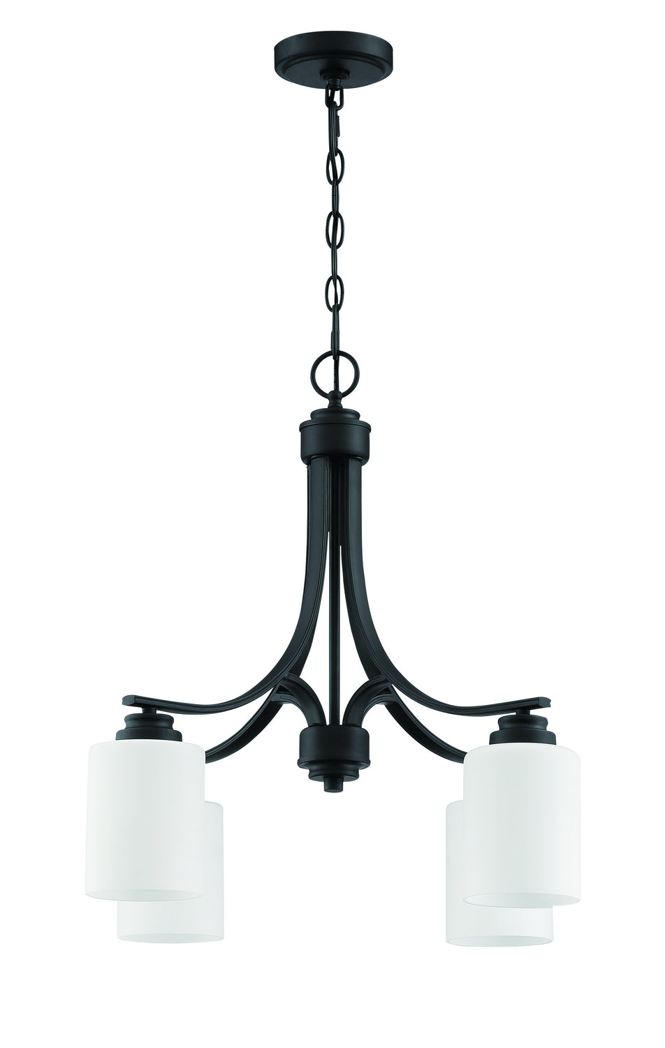 Bolden Four Light Chandelier in Flat Black