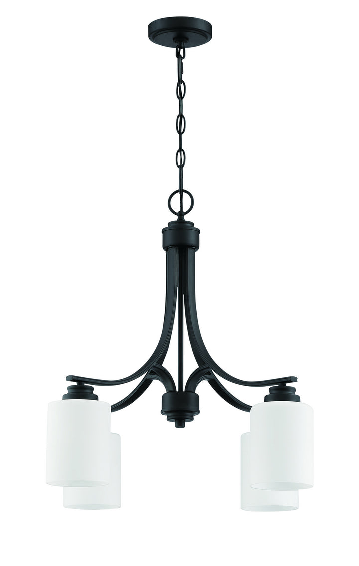 Bolden Four Light Chandelier in Flat Black