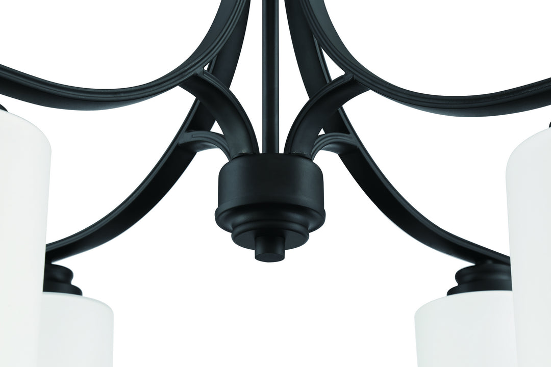 Bolden Four Light Chandelier in Flat Black