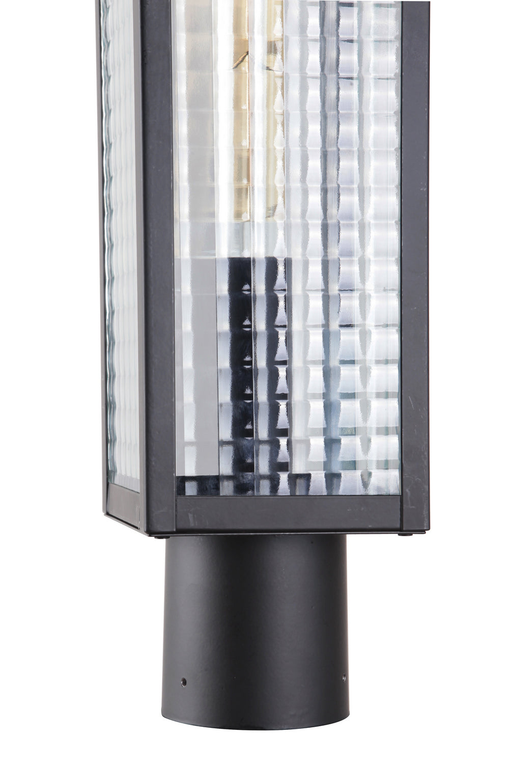 Deka One Light Post Mount in Midnight