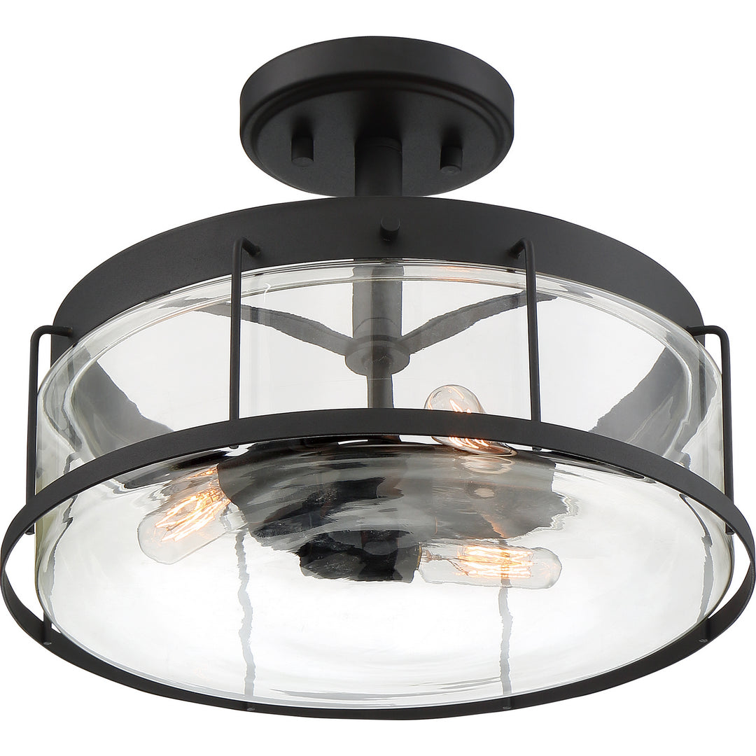 Quoizel Three Light Semi Flush Mount