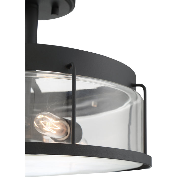 Quoizel Three Light Semi Flush Mount