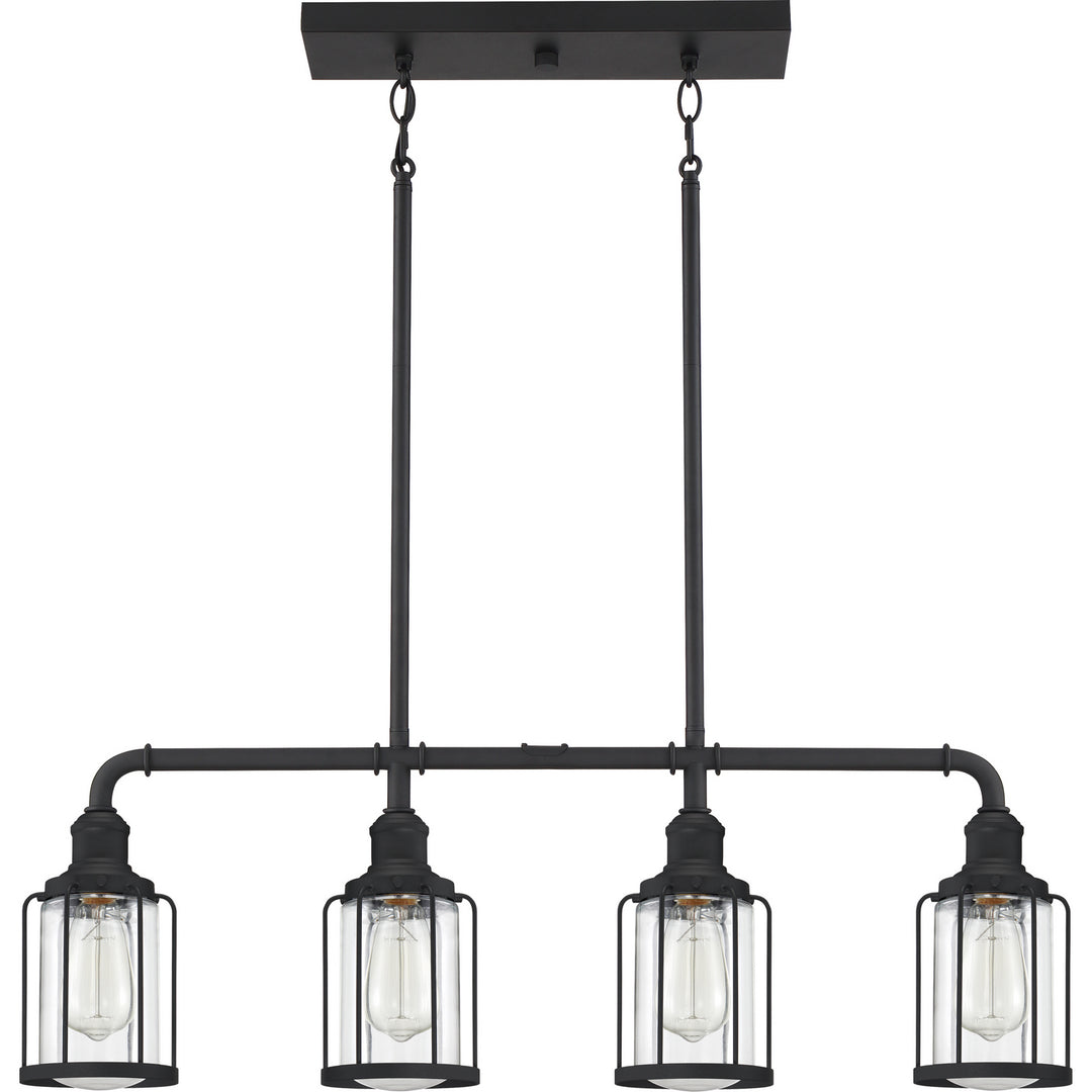 Quoizel Four Light Linear Chandelier