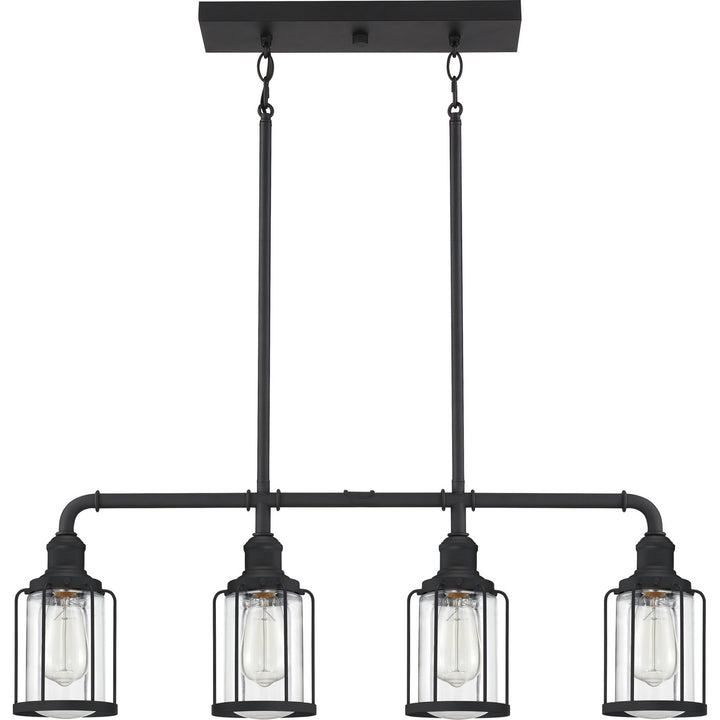 Quoizel Four Light Linear Chandelier