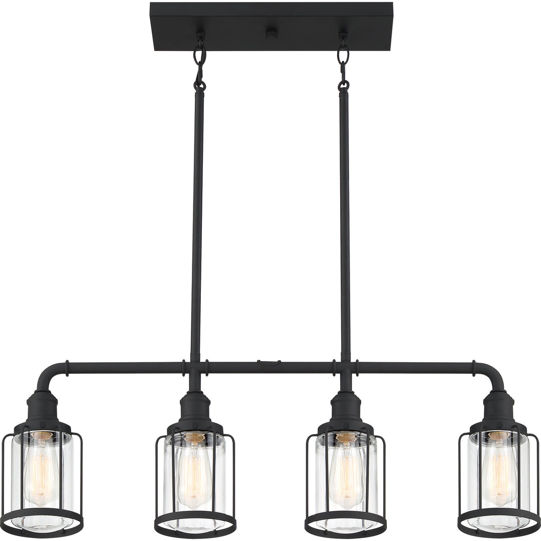 Quoizel Four Light Linear Chandelier