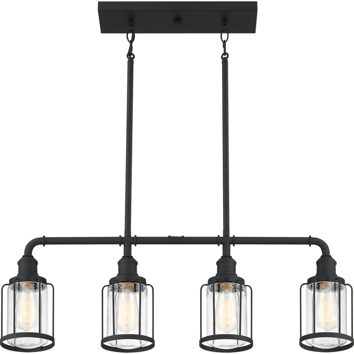 Quoizel Four Light Linear Chandelier