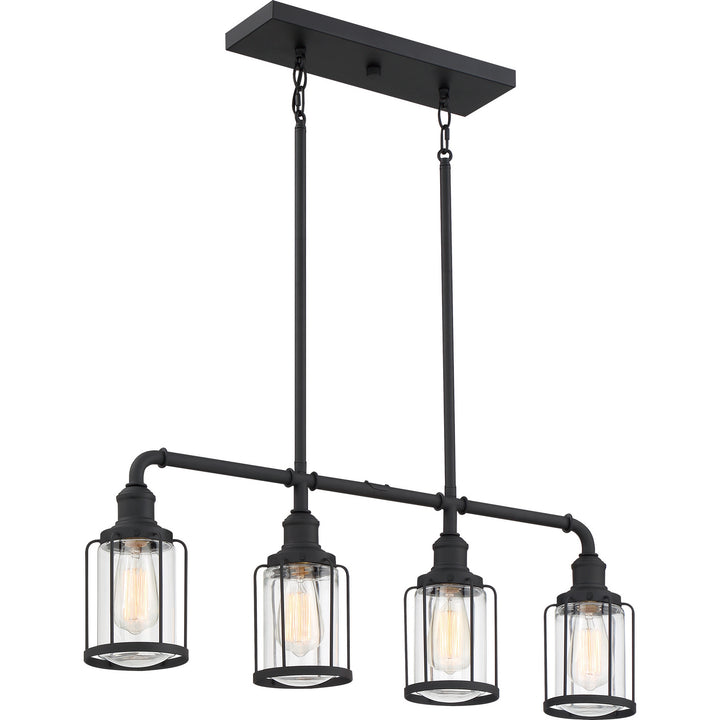 Quoizel Four Light Linear Chandelier