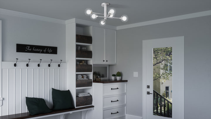 Quoizel Six Light Semi Flush Mount