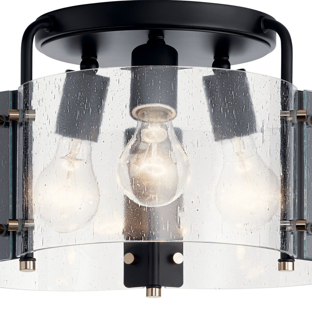 Kichler Three Light Semi Flush Mount