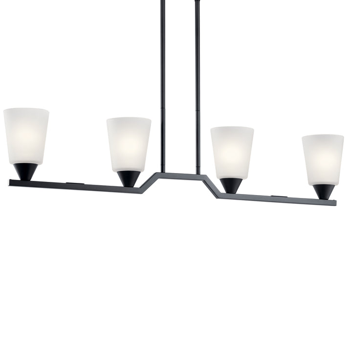 Kichler Four Light Linear Chandelier