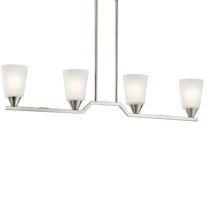 Kichler Four Light Linear Chandelier