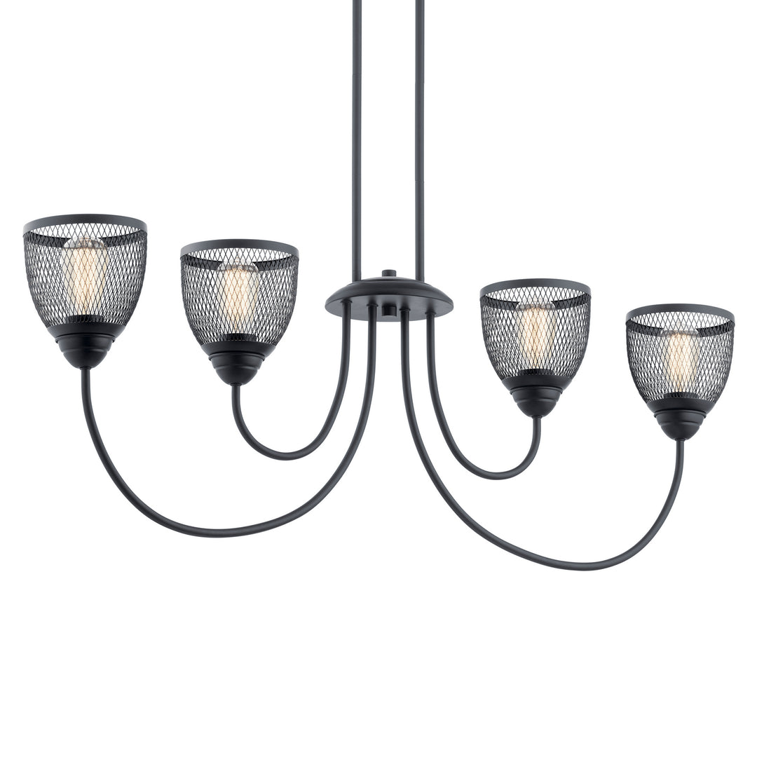 Kichler Four Light Linear Chandelier