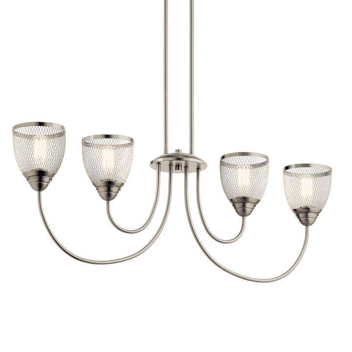 Kichler Four Light Linear Chandelier