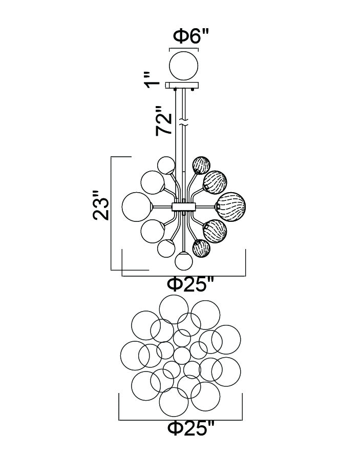 CWI Lighting LED Chandelier