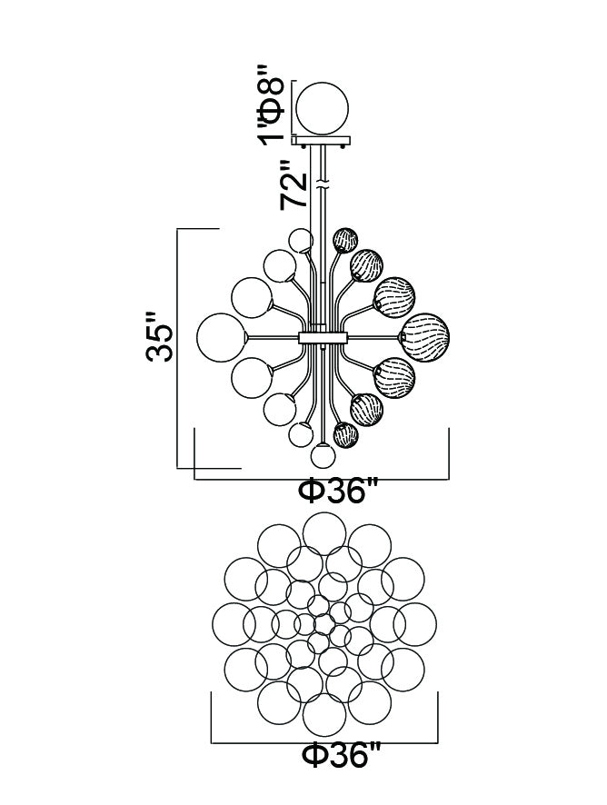 CWI Lighting LED Chandelier